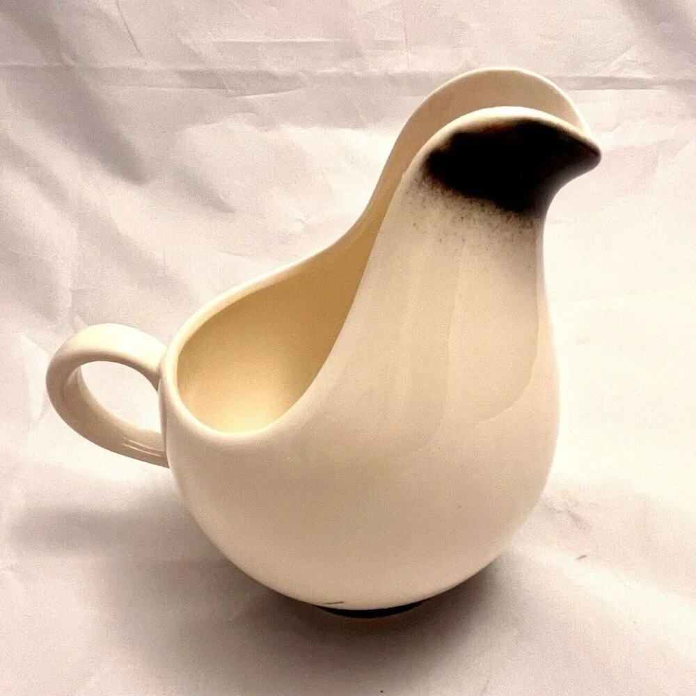 MCM Styled Black & White Creamer, Vintage EUC